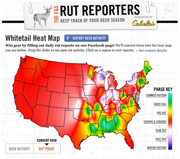Whitetail Activity & Rut Report Interactive Map Sporting Life Arkansas